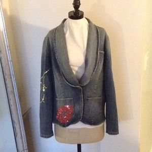 Fubu denim jacket limited edition plus size